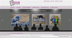 Desktop Screenshot of galerie-glaserei-nassler.de