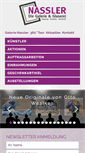 Mobile Screenshot of galerie-glaserei-nassler.de